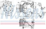 Kompresor klimatizace NISSENS 89227