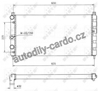 Chladič, chlazení motoru NRF 50560