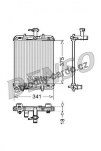 Chladič motoru DENSO (DE DRM21600)