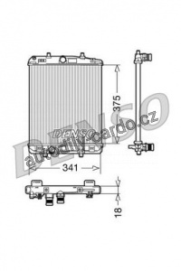 Chladič motoru DENSO (DE DRM21601)