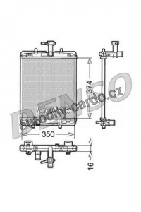 Chladič motoru DENSO (DE DRM21602)