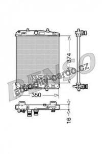 Chladič motoru DENSO (DE DRM21603)