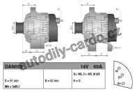 Alternátor DENSO (DE DAN005)