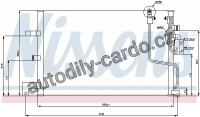 Chladič klimatizace NISSENS 94259