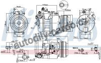 Kompresor klimatizace NISSENS 89080