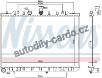 Chladič motoru NISSENS 67366
