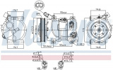 Kompresor klimatizace NISSENS 890652