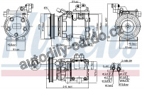 Kompresor klimatizace NISSENS 89085