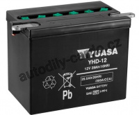 Motobaterie YUASA YHD-12 28Ah 240A 12V L+ /206x133x165/