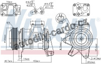 Kompresor klimatizace NISSENS 89087