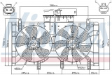 Ventilátor chladiče NISSENS 85221