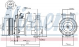 Kompresor klimatizace NISSENS 89093