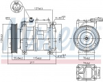 Kompresor klimatizace NISSENS 89097