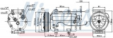 Kompresor klimatizace NISSENS 89101