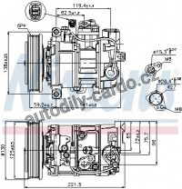 Kompresor klimatizace NISSENS 89236