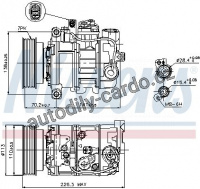 Kompresor klimatizace NISSENS 89237