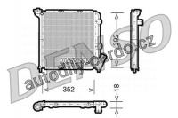 Chladič motoru DENSO (DE DRM23026)
