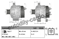 Alternátor DENSO (DE DAN983)