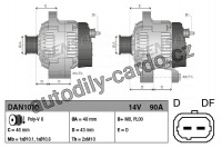 Alternátor DENSO (DE DAN1010)