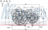 Ventilátor chladiče NISSENS 85246