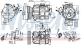 Kompresor klimatizace NISSENS 89463