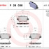 Sada brzdových destiček BREMBO P28038 - HONDA