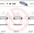 Sada brzdových destiček BREMBO P30042 - KIA