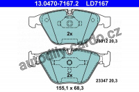 Sada brzdových destiček ATE Ceramic 13.0470-7167 (AT LD7167) - BMW