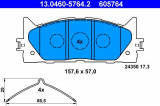 Sada brzdových destiček ATE 13.0460-5764 (AT 605764)