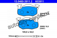 Sada brzdových destiček ATE 13.0460-3911 (AT 603911) - PEUGEOT, RENAULT