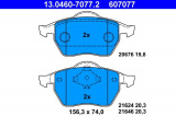 Sada brzdových destiček ATE 13.0460-7077 (AT 607077) - AUDI, VW