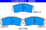 Sada brzdových destiček ATE 13.0460-5978 (AT 605978) - SUBARU