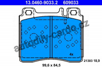 Sada brzdových destiček ATE 13.0460-9033 (AT 609033) - MERCEDES-BENZ
