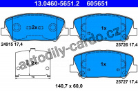 Sada brzdových destiček ATE 13.0460-5651 (AT 605651)
