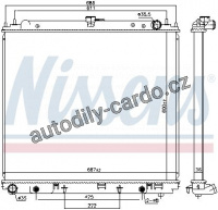 Chladič motoru NISSENS 68809