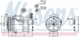 Kompresor klimatizace NISSENS 89124