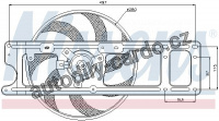 Ventilátor chladiče NISSENS 85254