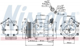 Kompresor klimatizace NISSENS 89128