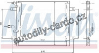 Chladič klimatizace NISSENS 94335
