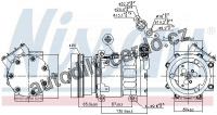 Kompresor klimatizace NISSENS 89164