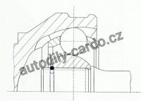 Sada kloubů, hnací hřídel LÖBRO 306844 - AUDI, SEAT, SKODA, VW