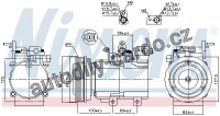 Kompresor klimatizace NISSENS 89238