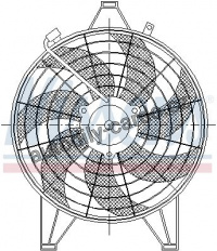 Ventilátor chladiče klimatizace NISSENS 85531