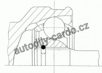 Sada kloubů, hnací hřídel LÖBRO 304640 - AUDI, SEAT, VW