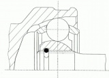 Sada kloubů, hnací hřídel LÖBRO 304640 - AUDI, SEAT, VW