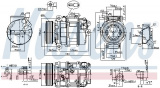 Kompresor klimatizace NISSENS 890358