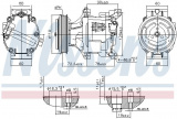 Kompresor klimatizace NISSENS 890079