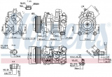 Kompresor klimatizace NISSENS 89585