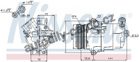 Kompresor klimatizace NISSENS 89038