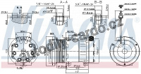 Kompresor klimatizace NISSENS 89640